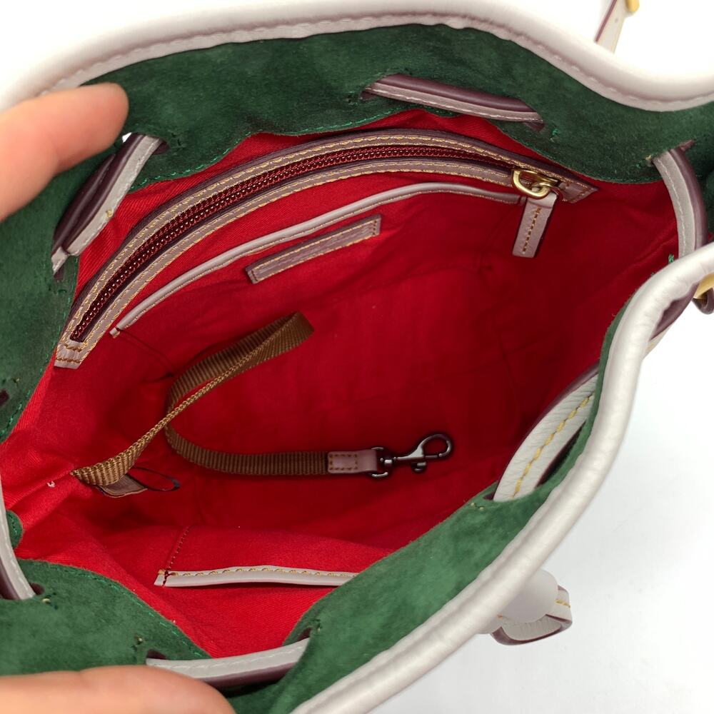 Dooney & Bourke Crossbody Florentine Leather Small Drawstring Purse - Picture 16 of 16